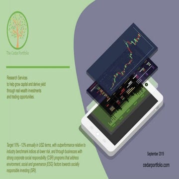 Cedar Portfolio Information Packet September 2019