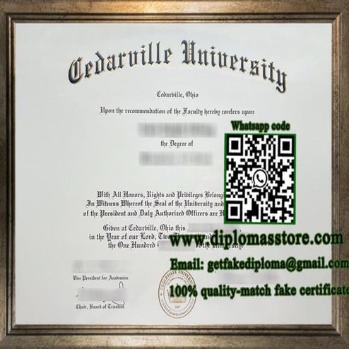 Cedarville University diploma, make Cedarville University degree | PPT