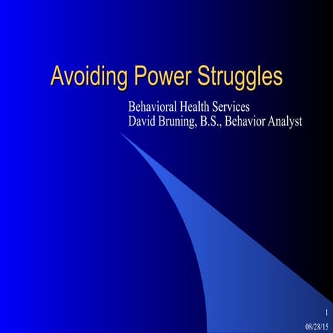 BHS_Avoiding Power Struggles | PPT