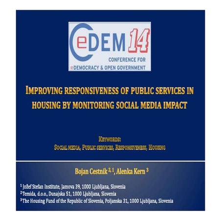 Improving responsiveness of public services in housing by monitoring social m...