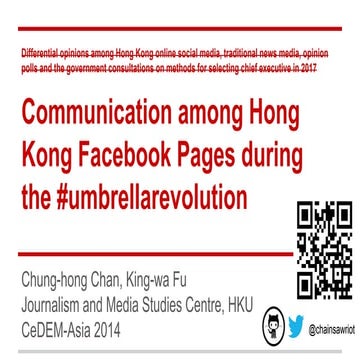 Chung-Hong Chan and King-Wa Fu: Differential opinions among Hong Kong online ...