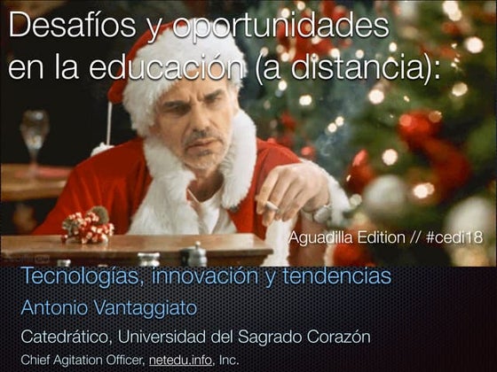Desafíos y oportunidades en la educación (a distancia): Tecnologías, innovaci...