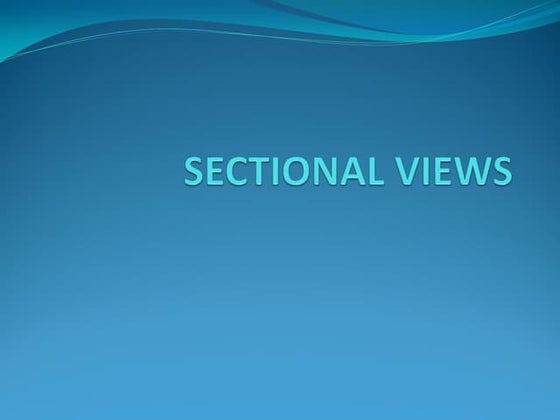 Engineering Drawing: Chapter 10 convention in section | PPT