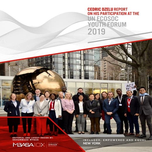 Cedric Dzelu Report on UN ECOSOC Youth Forum 2019