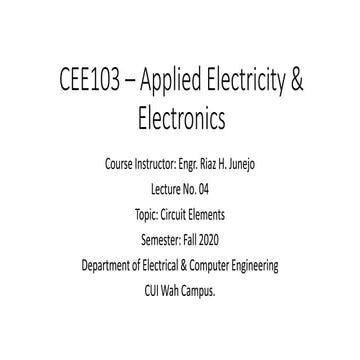 CEE103 - Lecture No 04.pdf applied electricity