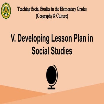 Developing lesson plan gejegkavbw gagsgf | PPTX
