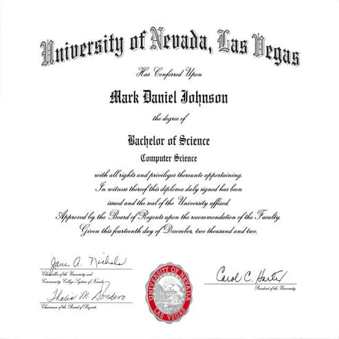 UNLV Diploma
