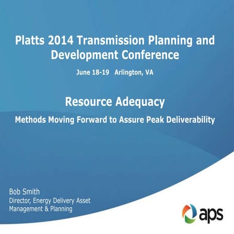 Bob Smith Platts June 18 2014 Transmission Planning  Development
