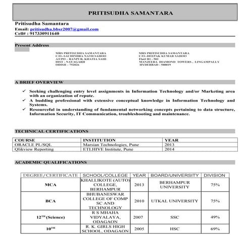 Pritisudha_Samantara_Resume