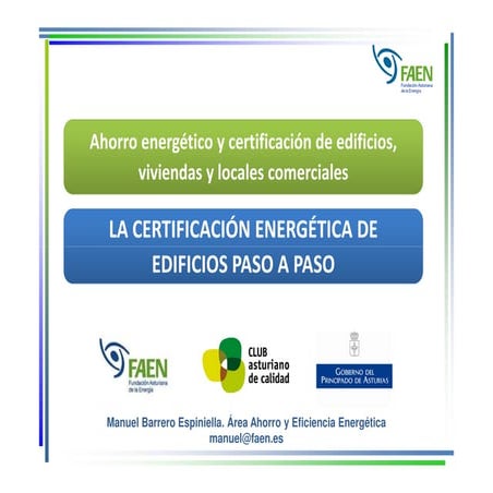 Certificación energética paso a paso