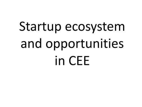 CEE Startup Ecosystem 