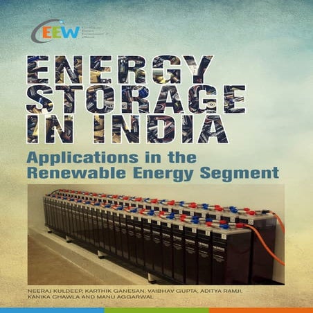 Energy Storage in India: Applications in the Renewable Energy Segment