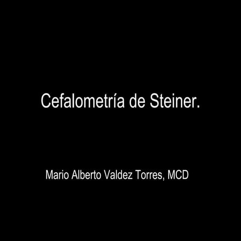 Cefalometria de Steiner
