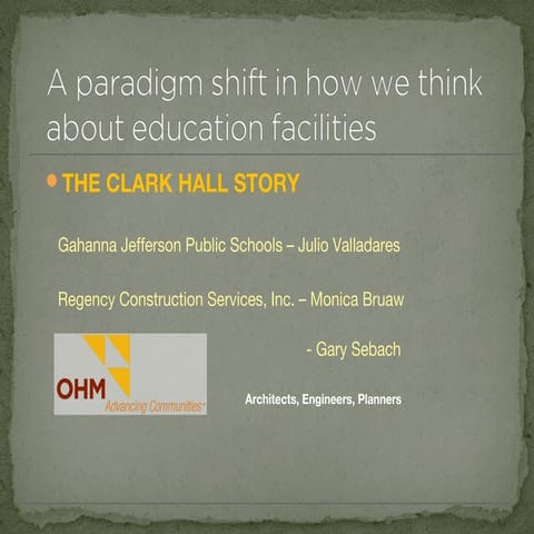 A Paradigm Shift In How We Think About Education Facilities