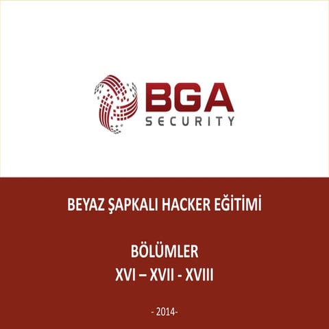Beyaz Şapkalı Hacker CEH Eğitimi - Bölüm 16, 17, 18