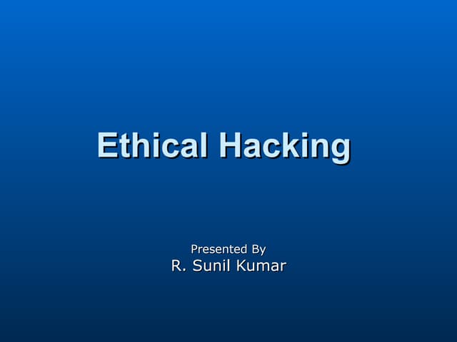 C|EH Introduction