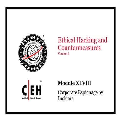 Ce hv6 module 48 corporate espionage by insiders