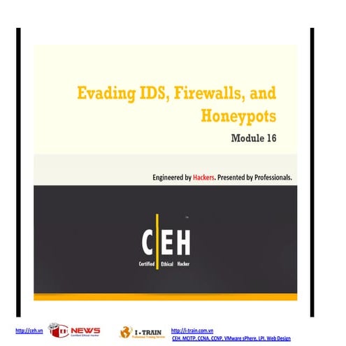 Ce hv7 module 16 evading ids, firewalls, and honeypots