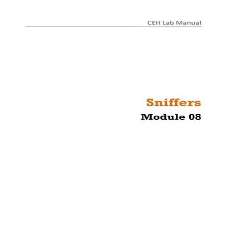 Ceh v8 labs module 08 sniffers