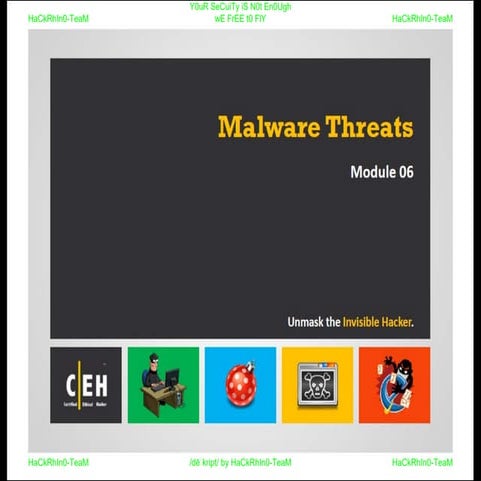 CEHv9 : module 06 - malware threats
