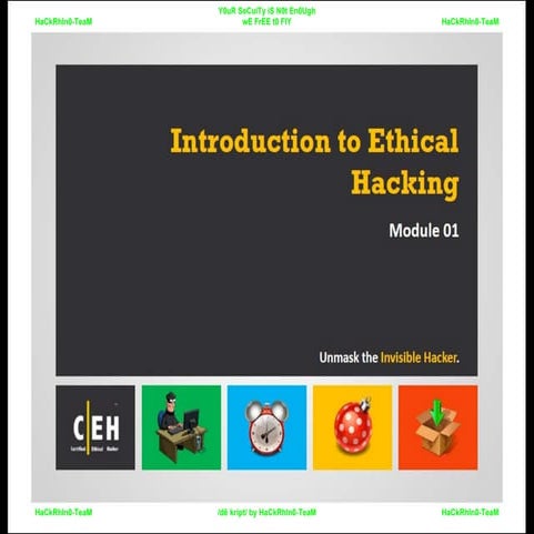 CEHv9 : module 01 - introduction to ethical hacking