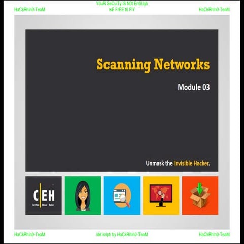 CEHv9 : module 03 - scanning networks