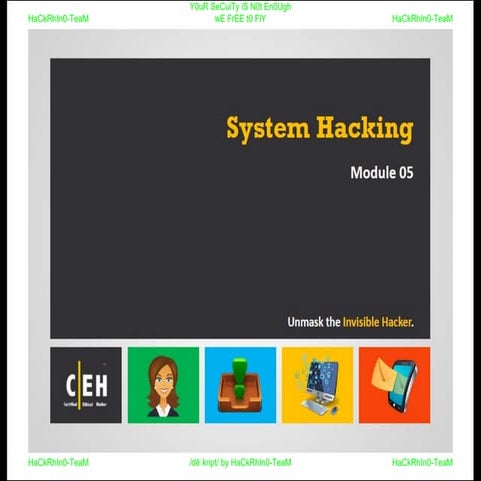 CEHv9 : module 05 - system hacking