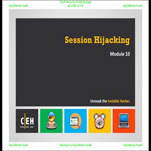 CEHv9 : module 10 - session hijacking