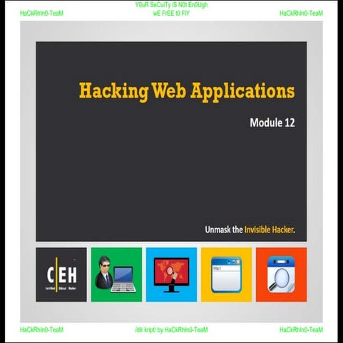 CEHv9 : module 12 - hacking web applications