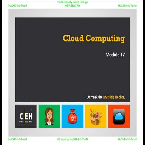 CEHv9 : module 17 - cloud computing