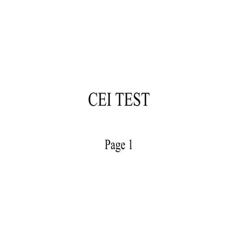 cei test | PPT
