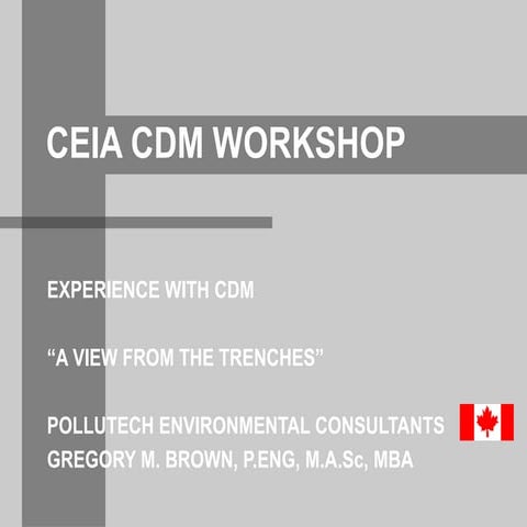 Ceia cdm workshop