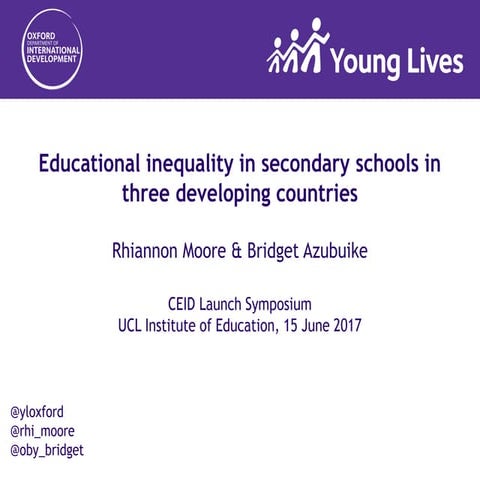Educational inequality CEID 15 June 2017