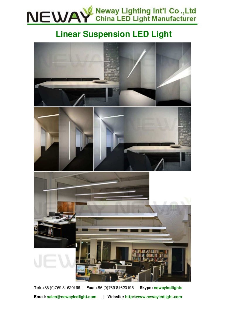 Ceiling Mounting Led Linear Pendant Lights Linear Led Luminaires For