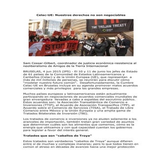 Celac-UE: Nuestros derechos no son ...