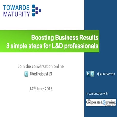 Boosting business results and engagement – 3 simple steps for L&D professionals