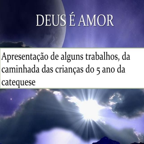 Trabalhos do 5 ano catequese
