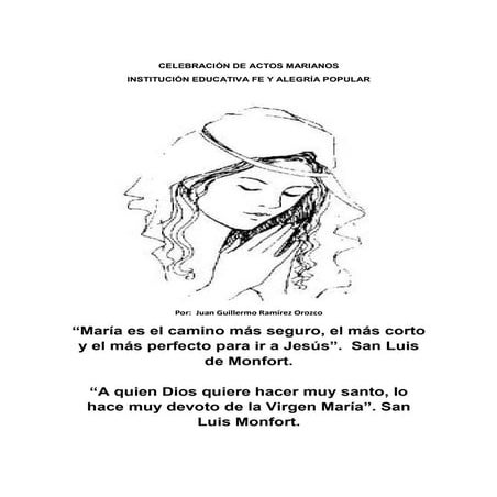 Celebración de actos marianos