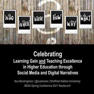 Celebrating learning and teaching e...