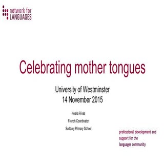 Celebrating mother tongues