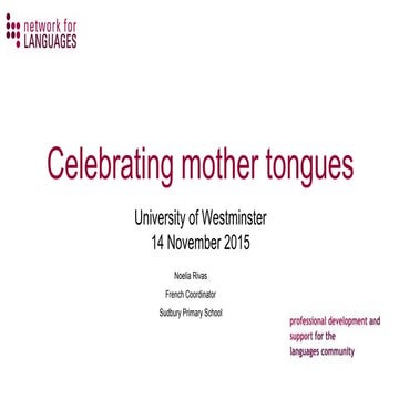 Celebrating mother tongues
