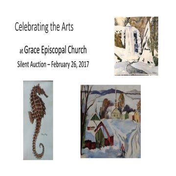 Celebrating the arts - A Silent Auction at Grace Episcopal Church, Asheville, NC