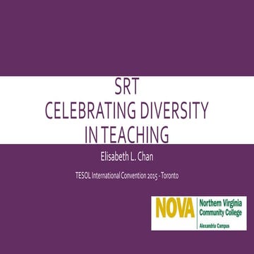 SRT: Celebration of Diversity TESOL 2015