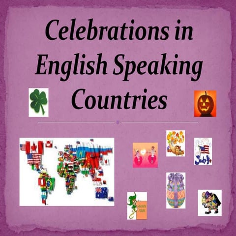 Celebrations in English Speaking Countries
