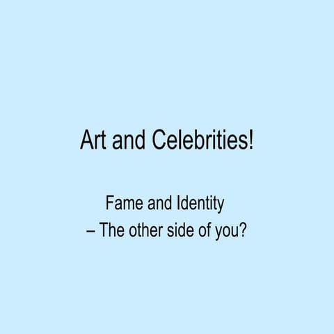 Celebrities in Art