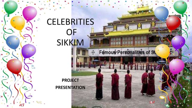 Celebrities of sikkim (Project file)