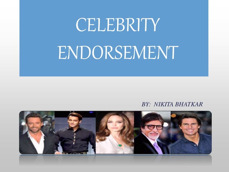 Celebrity endorsement
