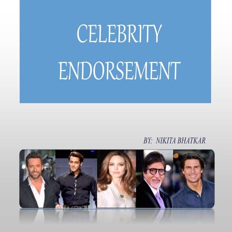 Celebrity endorsement