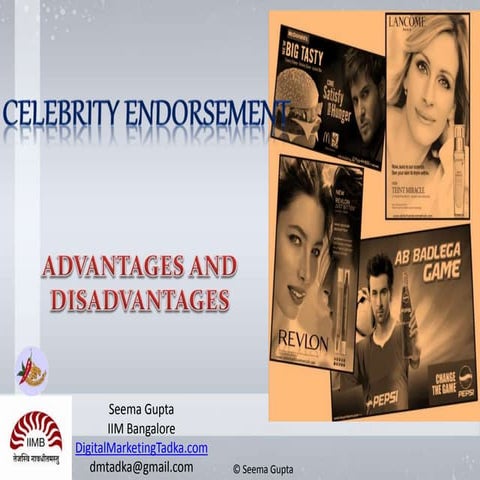 Celebrity endorsement 