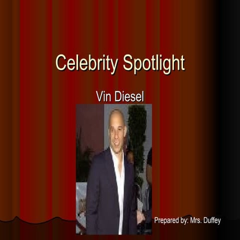 Celebrity spotlight example power point | PPT